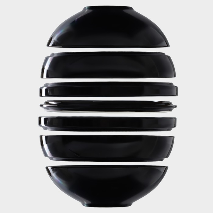 Набор фарфоровой посуды на 2 персоны Magistro La palla, 7 предметов: тарелка d=23 см, 2 тарелки d=23,2 см, 2 тарелки 1000 мл, 2 салатника 1000 мл, цвет чёрный Набор фарфоровой посуды на 2 персоны Magistro La palla, 7 предметов: тарелка d=23 см, 2 тарелки d=23,2 см, 2 тарелки 1000 мл, 2 салатника 1000 мл, цвет чёрный