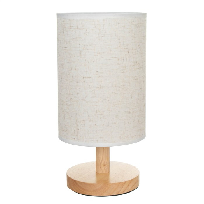 Лампа настольная Лампа настольная "Брюссель" 1х40Вт E27 белый 14х14х27 см RISALUX