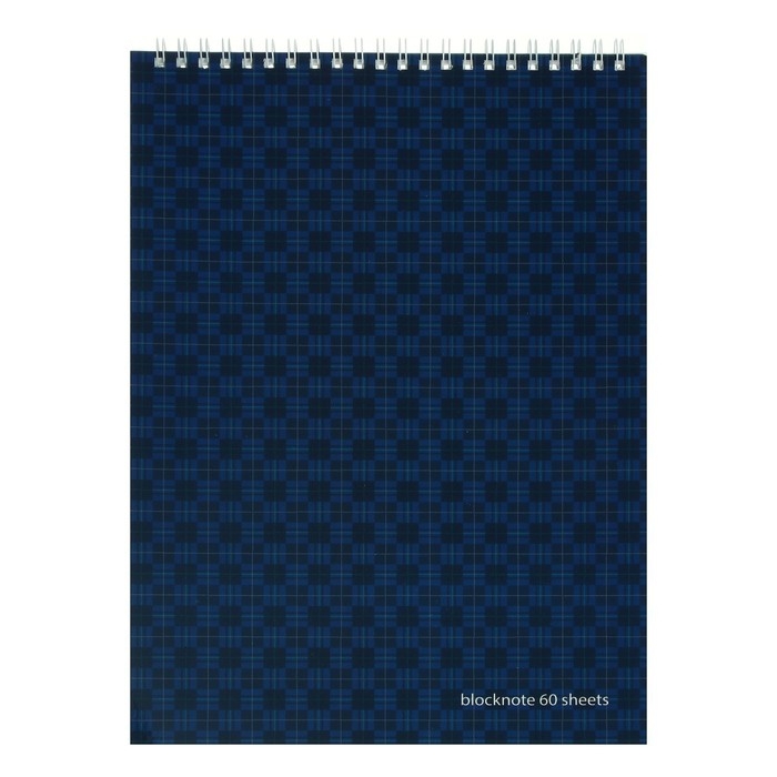 Блокнот А4, 60 листов на гребне, Ultimate basics "Шотландка", МИКС