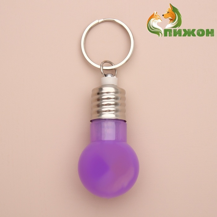 Маячок световой на ошейник для больших и средних собак, фиолетовый Маячок световой на ошейник для больших и средних собак, фиолетовый