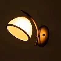 Бра настенное BayerLux &laquo;Джина&raquo;, 1хЕ27, 40 Вт, черно-бежевый, 22&times;15&times;16 см