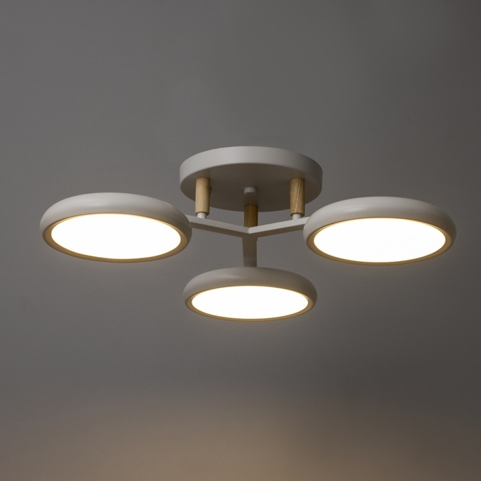 Люстра Люстра "Алис" 3хLED 72Вт 3000-6000К белый 52х52х13 см