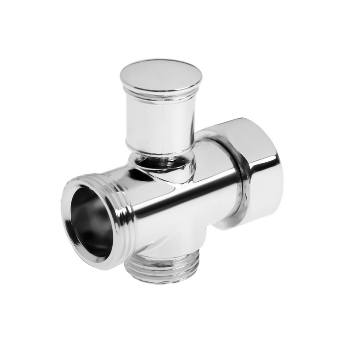 Дивертор ZEIN Z746, для смесителя, корпус цинк, переключатель латунь, пружинный, цвет хром Дивертор ZEIN Z746, для смесителя, корпус цинк, переключатель латунь, пружинный, цвет хром