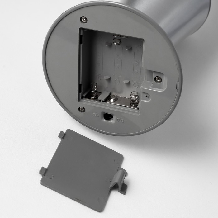 Светильник Светильник "Смерч" LED лава, блёстки, серебро 32 см RISALUX