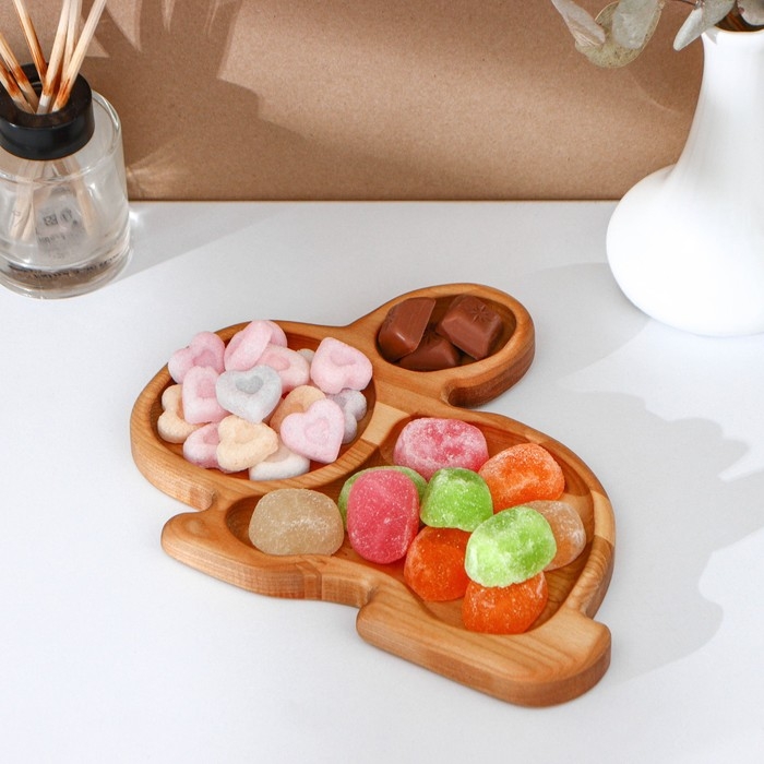 Пасхальный набор Adelica, менажница заяц, подставка для яиц 8 ячеек, d=20×1,8 см, термонаклейки 7 шт, берёза Пасхальный набор Adelica, менажница заяц, подставка для яиц 8 ячеек, d=20×1,8 см, термонаклейки 7 шт, берёза