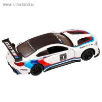 Машина металлическая BMW M6, 1:43, инерция, открываются двери, цвет белый