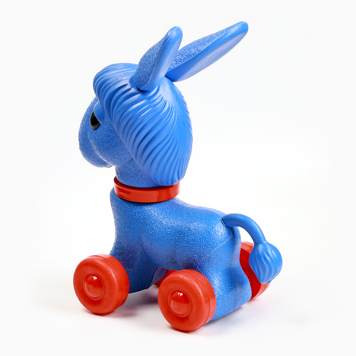 Развивающая игрушка - каталка детская  Развивающая игрушка - каталка детская "Ослик" на веревочке, 23 х 16 х 39 см