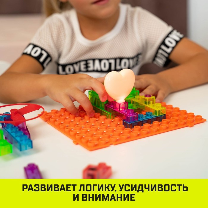 Конструктор блочный-электронный «В мире электроники», 59 схем, 19 деталей