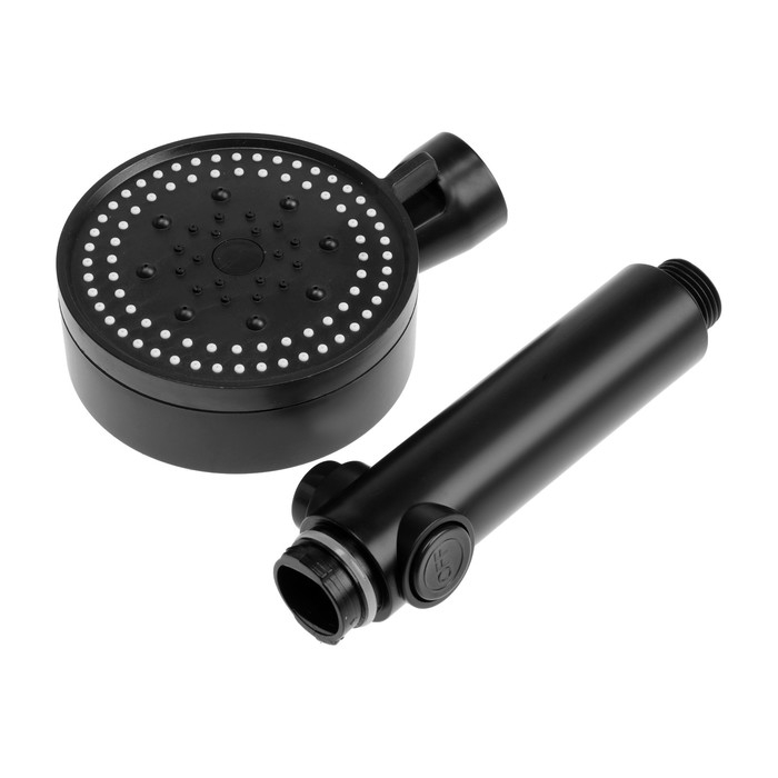 Лейка для душа ZEIN Z3539, d=90 мм, 5 режимов, кнопка  Лейка для душа ZEIN Z3539, d=90 мм, 5 режимов, кнопка "стоп", съёмный верх, черная