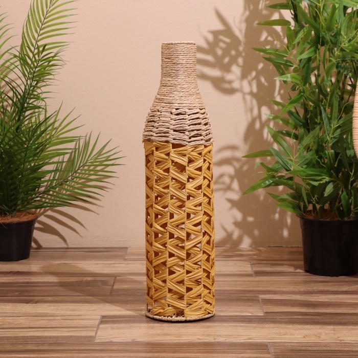 Ваза плетёная, напольная 16х16х60 см МИКС Ваза плетёная, напольная 16х16х60 см МИКС