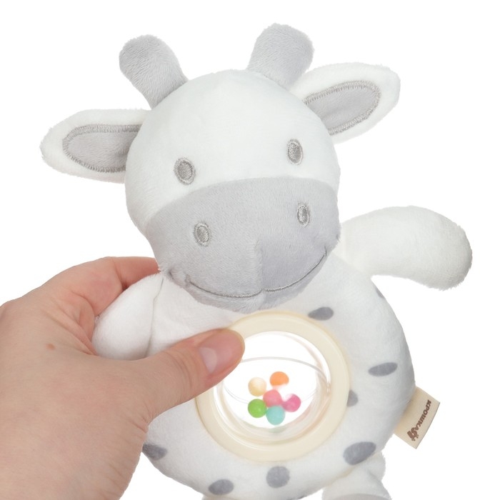 Игрушка-погремушка мягкая «Коровка», Крошка Я Игрушка-погремушка мягкая «Коровка», Крошка Я