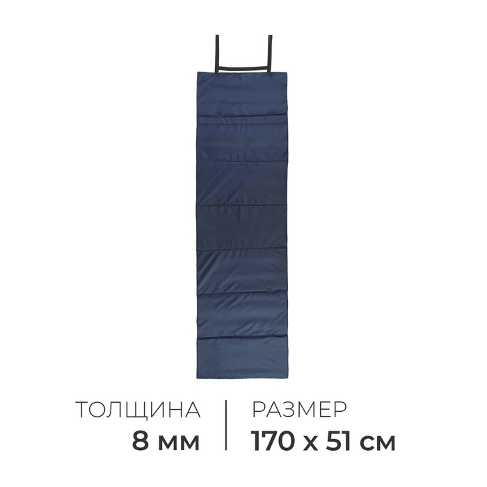 Коврик туристический ONLITOP, складной, 170х51х0.8 см, цвет тёмно-синий/голубой Коврик туристический ONLITOP, складной, 170х51х0.8 см, цвет тёмно-синий/голубой