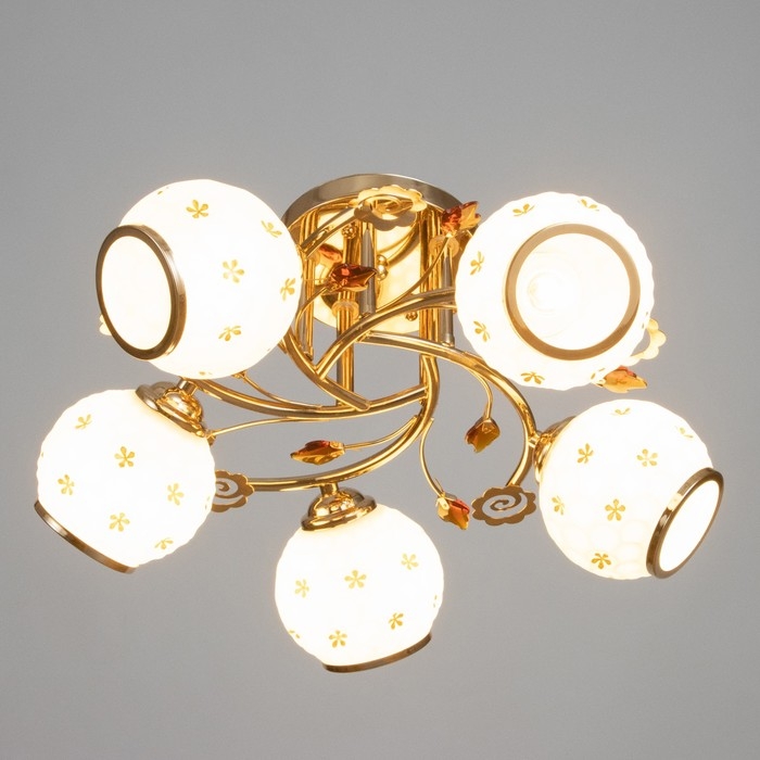 Люстра Люстра "Бэлл" 5х40Вт Е27 Золото МОДЕЛЬ: 2612356