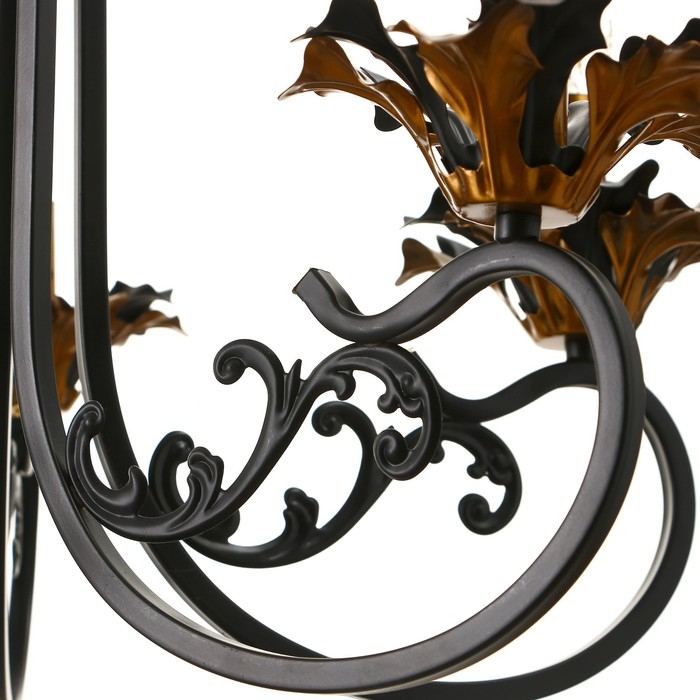 Люстра  Люстра "Мэдфи" 5хЕ14 40Вт черно-золотой 55х70х55 см BayerLux