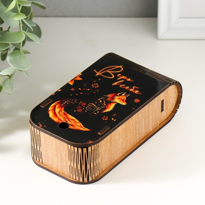 Шкатулка  Шкатулка "Лиса" 13х7х4 см