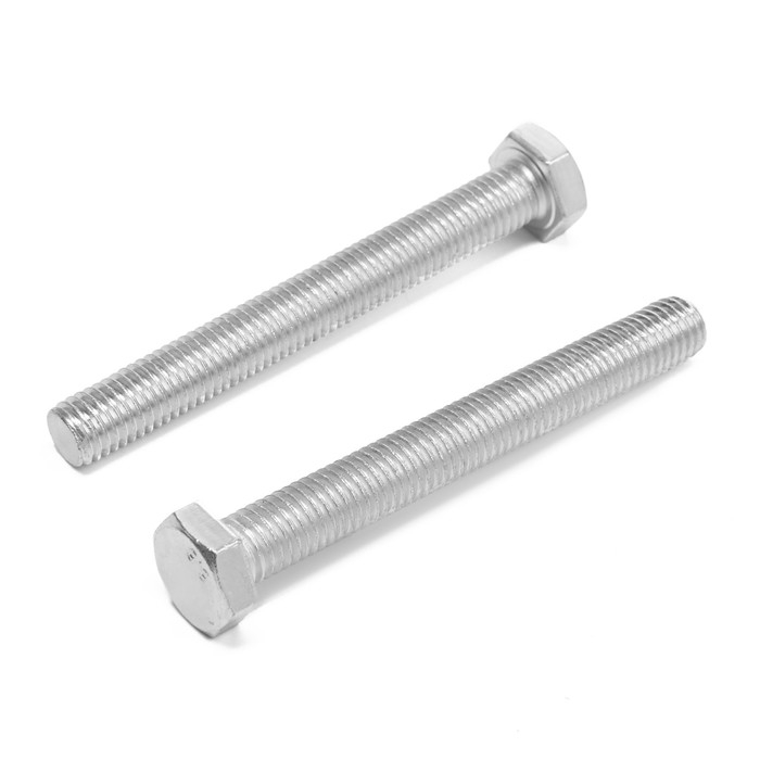 Болт ТУНДРА, оцинкованный, DIN 933, класс прочности 8.8, М12х100 мм, 1 кг Болт ТУНДРА, оцинкованный, DIN 933, класс прочности 8.8, М12х100 мм, 1 кг