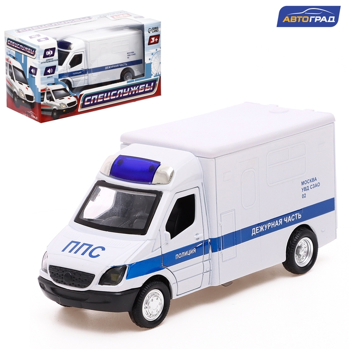 Машина «Спецслужбы», металлическая, световые и звуковые эффекты, открываются двери, инерция, цвет МИКС Машина «Спецслужбы», металлическая, световые и звуковые эффекты, открываются двери, инерция, цвет МИКС