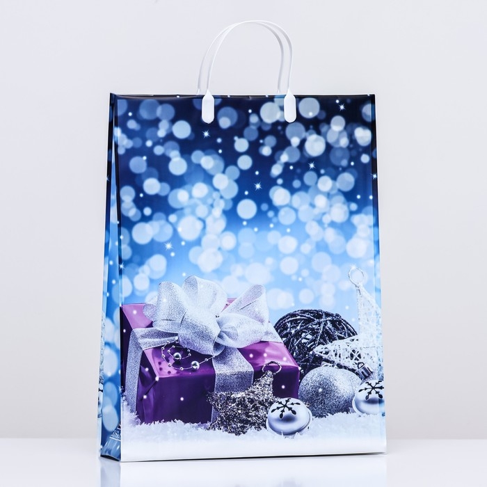 Новый год. Пакет  Новый год. Пакет "Новый год", мягкий пластик, 41х32 см.