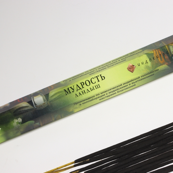 Благовония  Благовония "Мудрость", 20 палочек в упаковке, шестигранник