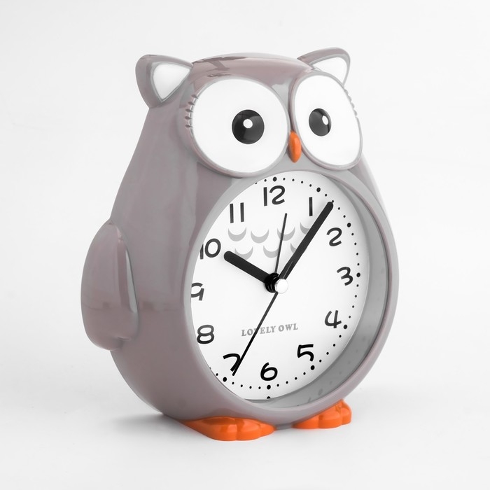 Часы - будильник детские Часы - будильник детские "Совушка", с подвесом, дискретный ход, d-9 см, 14.5 х 4 х 16 см, АА