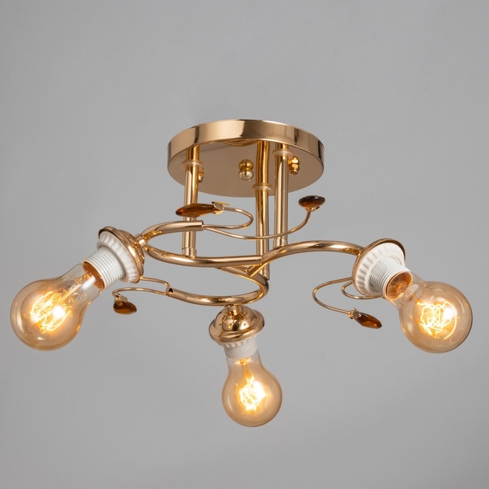 Люстра Люстра "Адайн" 3х40Вт БП Е27 Золото МОДЕЛЬ: 2612371