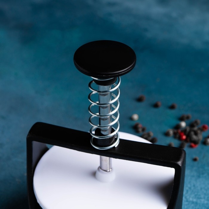 Пресс для бургеров Доляна, d=9,2 см, цвет чёрный Пресс для бургеров Доляна, d=9,2 см, цвет чёрный