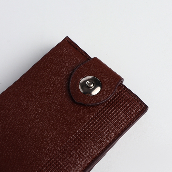 Портмоне мужское на магните, отдел для карт, монет, цвет коричневый Портмоне мужское на магните, отдел для карт, монет, цвет коричневый