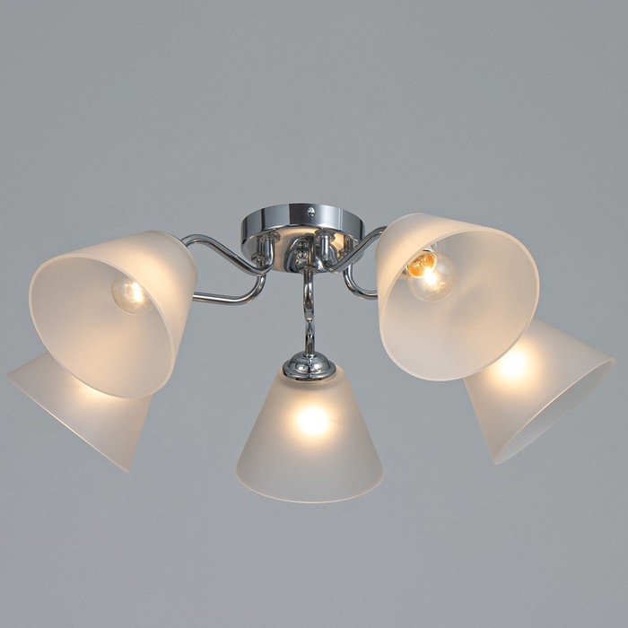 Люстра Люстра "Лорена" 5хЕ27 40Вт хром 55х55х36 см BayerLux