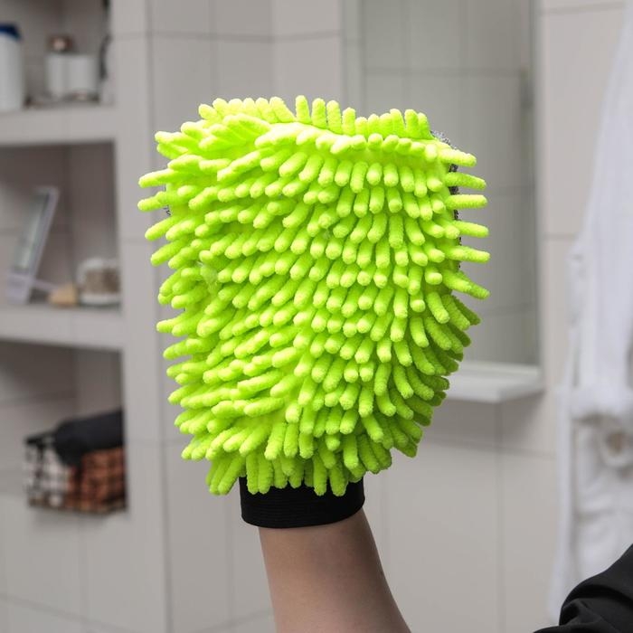 Варежка для деликатной уборки Raccoon, 22×15 см, 47 гр, микрофибра букли двухсторонняя Варежка для деликатной уборки Raccoon, 22×15 см, 47 гр, микрофибра букли двухсторонняя