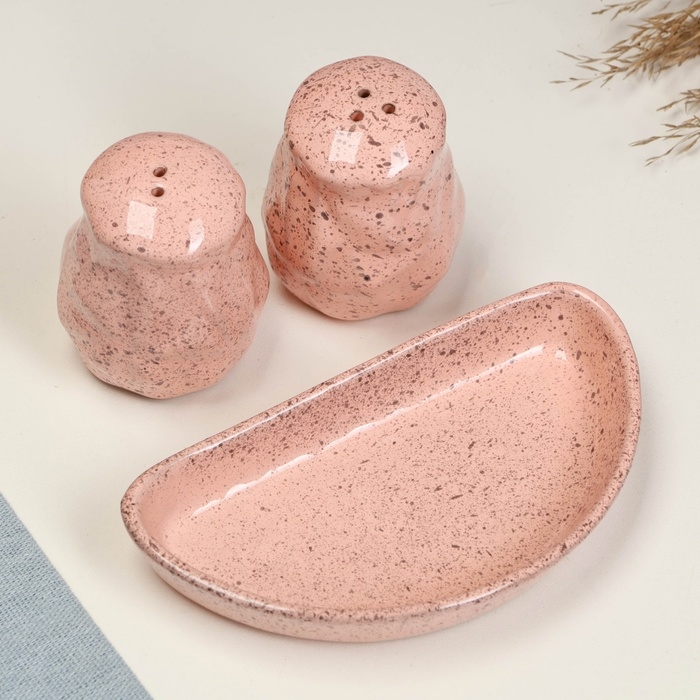 Набор для специй Набор для специй "Оригами" 3 предмета, фламинго