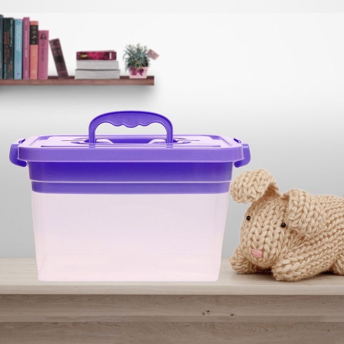 Контейнер для хранения с крышкой и вкладышем 6,5 л, цвет сиреневый Контейнер для хранения с крышкой и вкладышем 6,5 л, цвет сиреневый