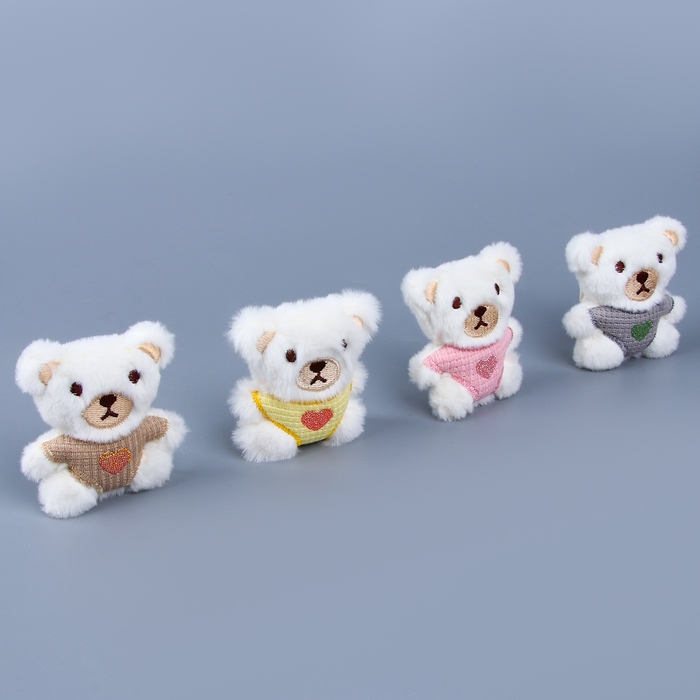 Мягкий магнит «Медвежонок», 6 см, цвет МИКС Мягкий магнит «Медвежонок», 6 см, цвет МИКС