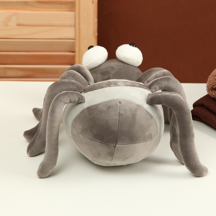 Мягкая игрушка «Паук», 27 см, цвет серый