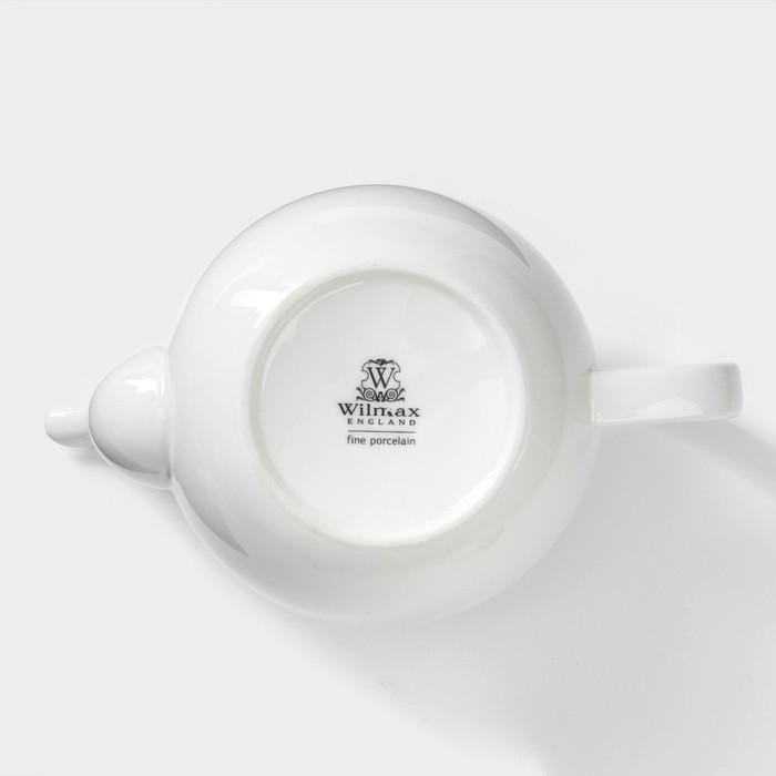 Чайник фарфоровый заварочный Wilmax Olivia «Классика», 1,75 л, цвет белый Чайник фарфоровый заварочный Wilmax Olivia «Классика», 1,75 л, цвет белый