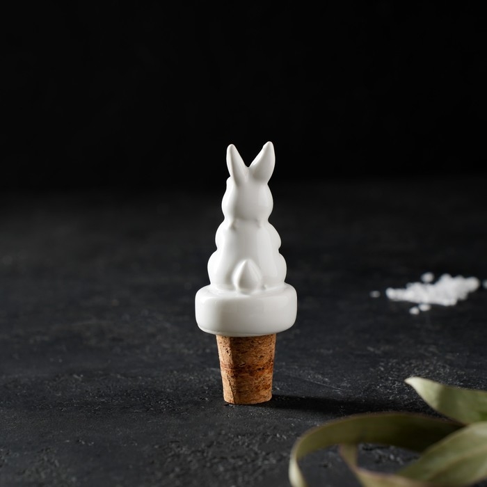 Пробка для бутылки Доляна «Зайка», 10 см Пробка для бутылки Доляна «Зайка», 10 см