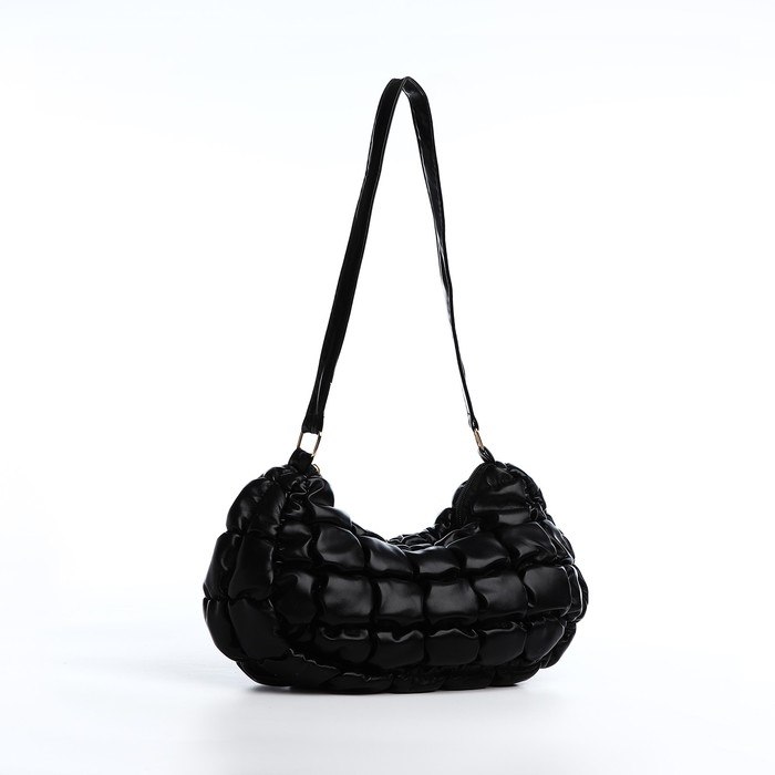 Сумка-багет на молнии, цвет чёрный Сумка-багет на молнии, цвет чёрный