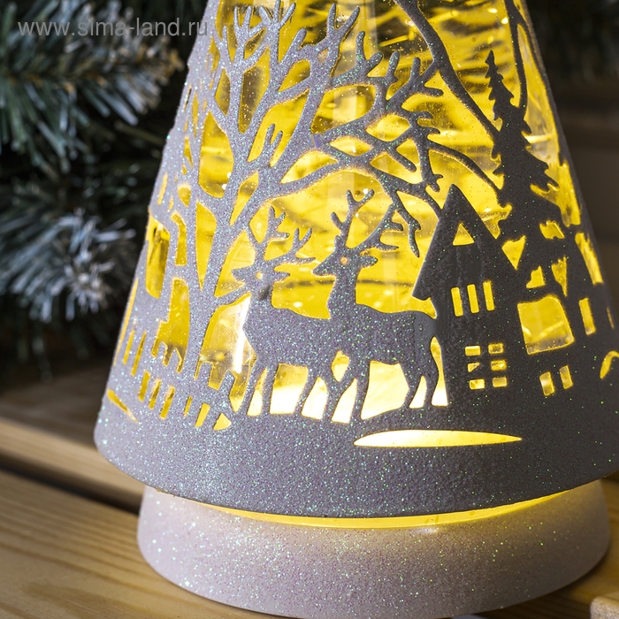 Светодиодная фигура «Ёлка с оленями» 13 × 31 × 13 см, пластик, батарейки ААх3 (не в комплекте), свечение тёплое белое Светодиодная фигура «Ёлка с оленями» 13 × 31 × 13 см, пластик, батарейки ААх3 (не в комплекте), свечение тёплое белое