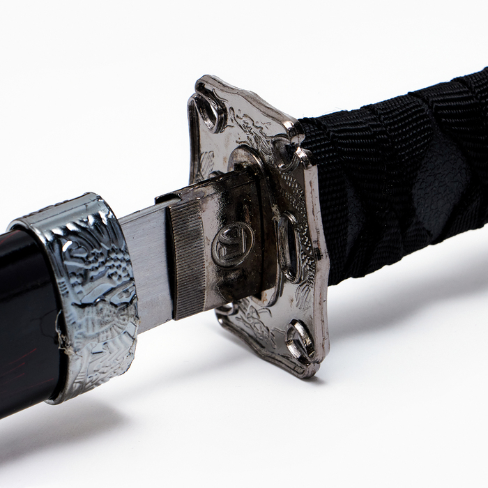 Сув. изделие катаны 3в1 на подставке, ножны дерево, черные с дымкой бордо глянец 51/77/100см Сув. изделие катаны 3в1 на подставке, ножны дерево, черные с дымкой бордо глянец 51/77/100см