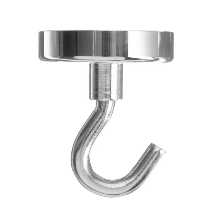 Магнит неодимовый Cartage с крючком для авто, d 48 мм, сцепление 37 кг