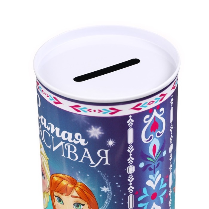 Копилка металлическая, 6,5 см х 6,5 см х 12 см Копилка металлическая, 6,5 см х 6,5 см х 12 см "Самая красивая", Холодное сердце