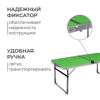 Набор мебели: стол, 4 стула, 102 х 50 х 44.5/61 см, цвет зелёный с дубовыми листьями