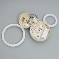 Люстра с ПДУ 2034/2 LED 66Вт белый 45х32х4,5 см BayerLux