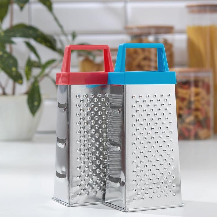 Тёрка четырёхгранная Доляна «Классика», 20 см, цвет МИКС Тёрка четырёхгранная Доляна «Классика», 20 см, цвет МИКС