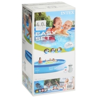 Бассейн надувной Easy Set, 396 х 84 см, фильтр-насос, 28142 INTEX