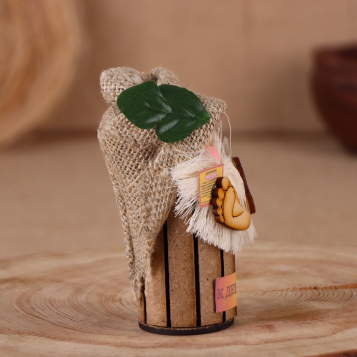 Оберег-домовой Оберег-домовой "Банник, в колпаке", малый, 17х12х10 см