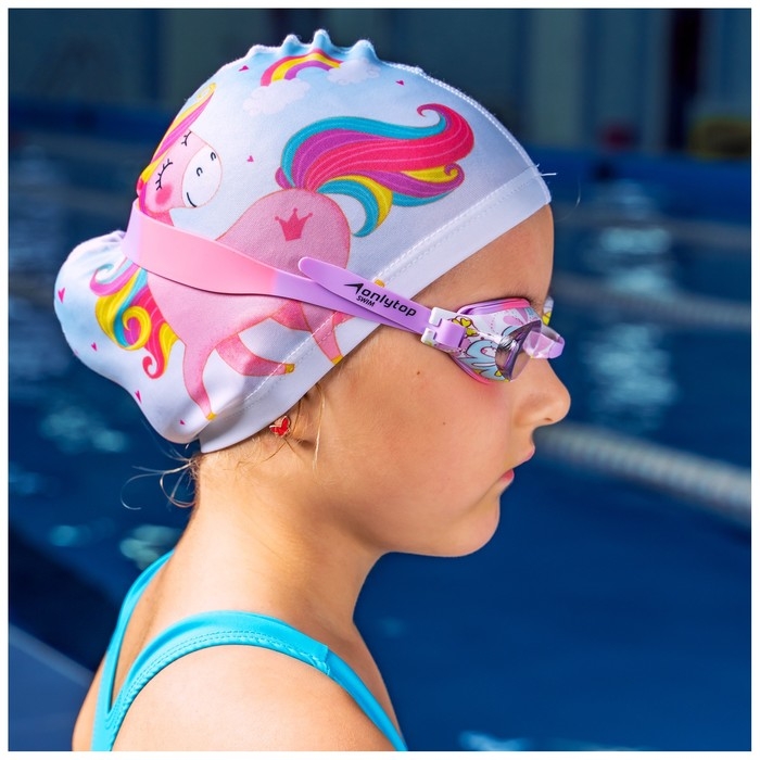 Очки для плавания детские ONLYTOP, беруши, набор носовых перемычек, цвета МИКС Очки для плавания детские ONLYTOP, беруши, набор носовых перемычек, цвета МИКС