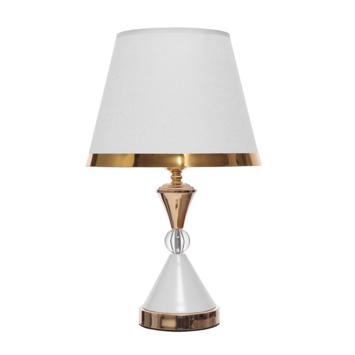 Настольная лампа Селеста E27 40Вт бело-золотой 25х25х42,5 см