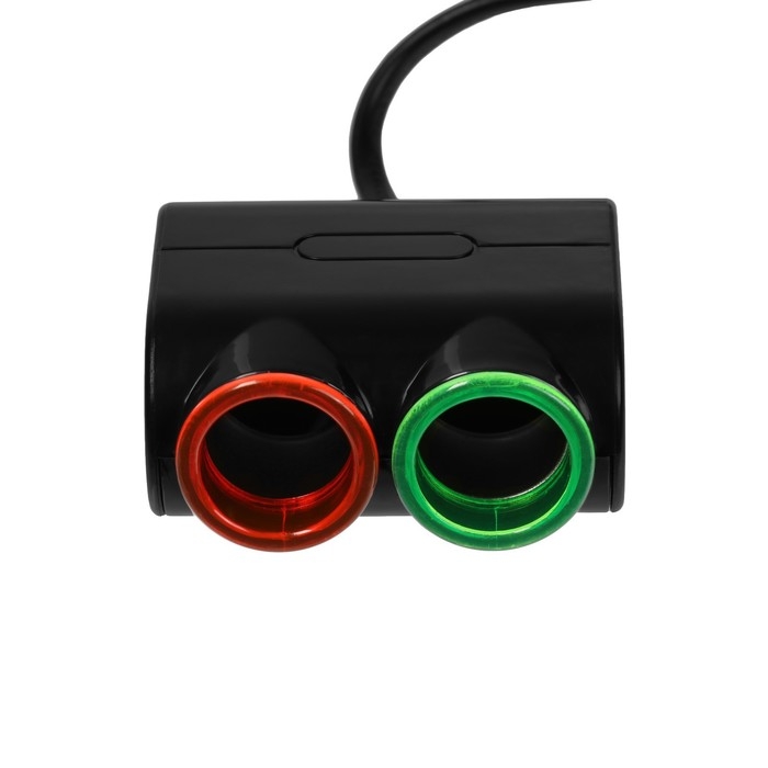 Разветвитель прикуривателя TORSO, 12-24 В, провод 50  см Разветвитель прикуривателя TORSO, 12-24 В, провод 50  см