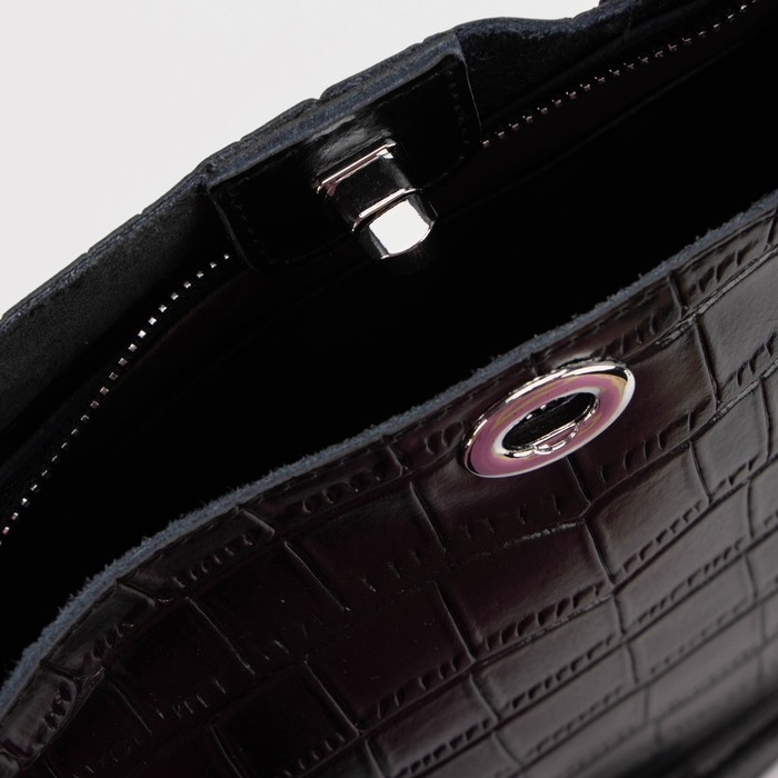 Сумка-тоут на молнии, цвет чёрный