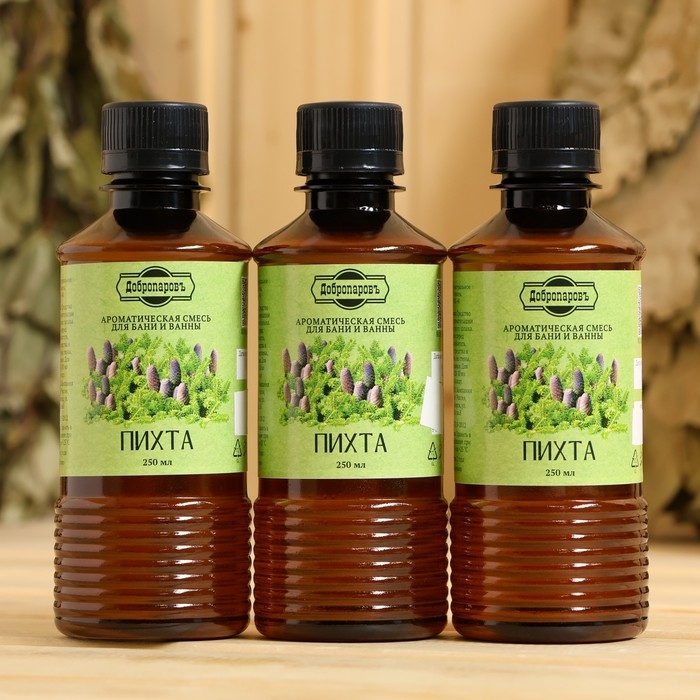 Ароматизатор для бани Ароматизатор для бани "Пихта" набор 3 шт по 250 мл